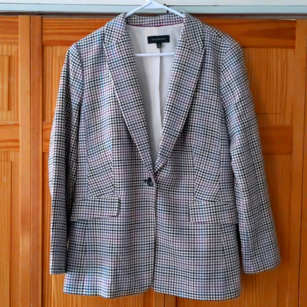 Talbot's Plaid Blazer Size 12